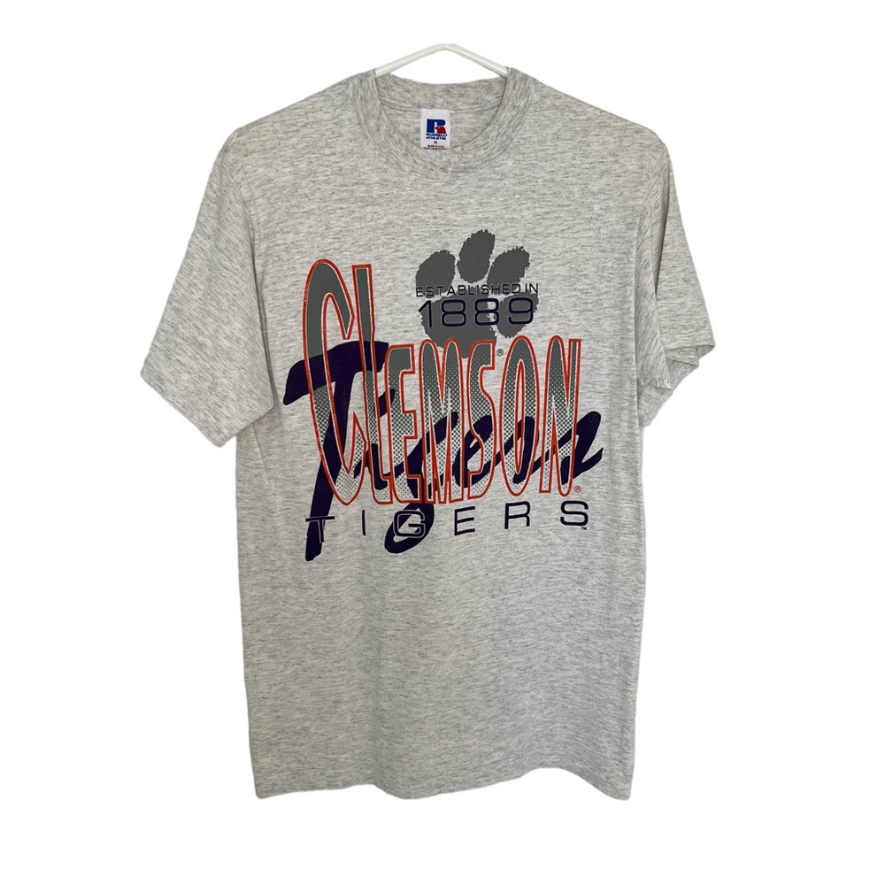 NWOT Russell Athletic CLEMSON TIGERS Gray T-Shirt Size Medium